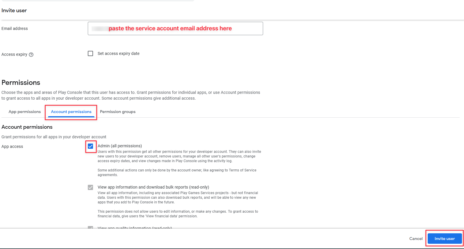 Account Permissions