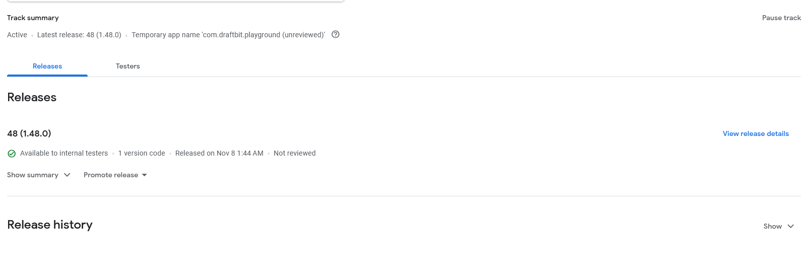 Internal Testing Testers