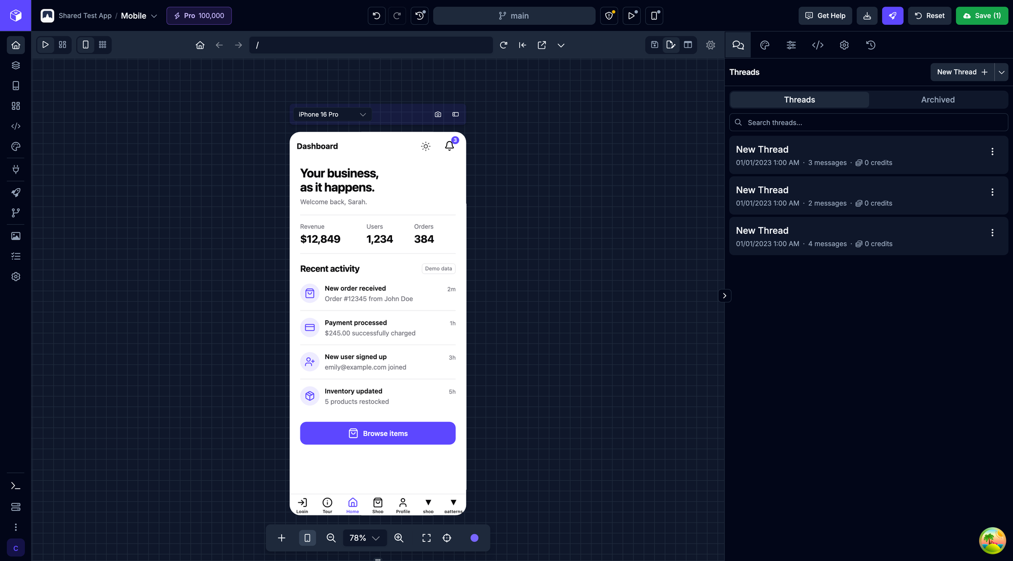 The Draftbit App Builder